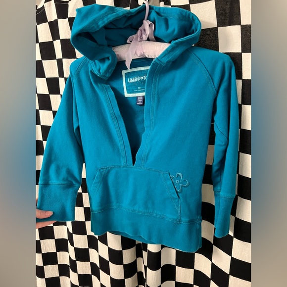 Limited Too Vibrant Blue Kids Hoodie - Picture 5 of 11